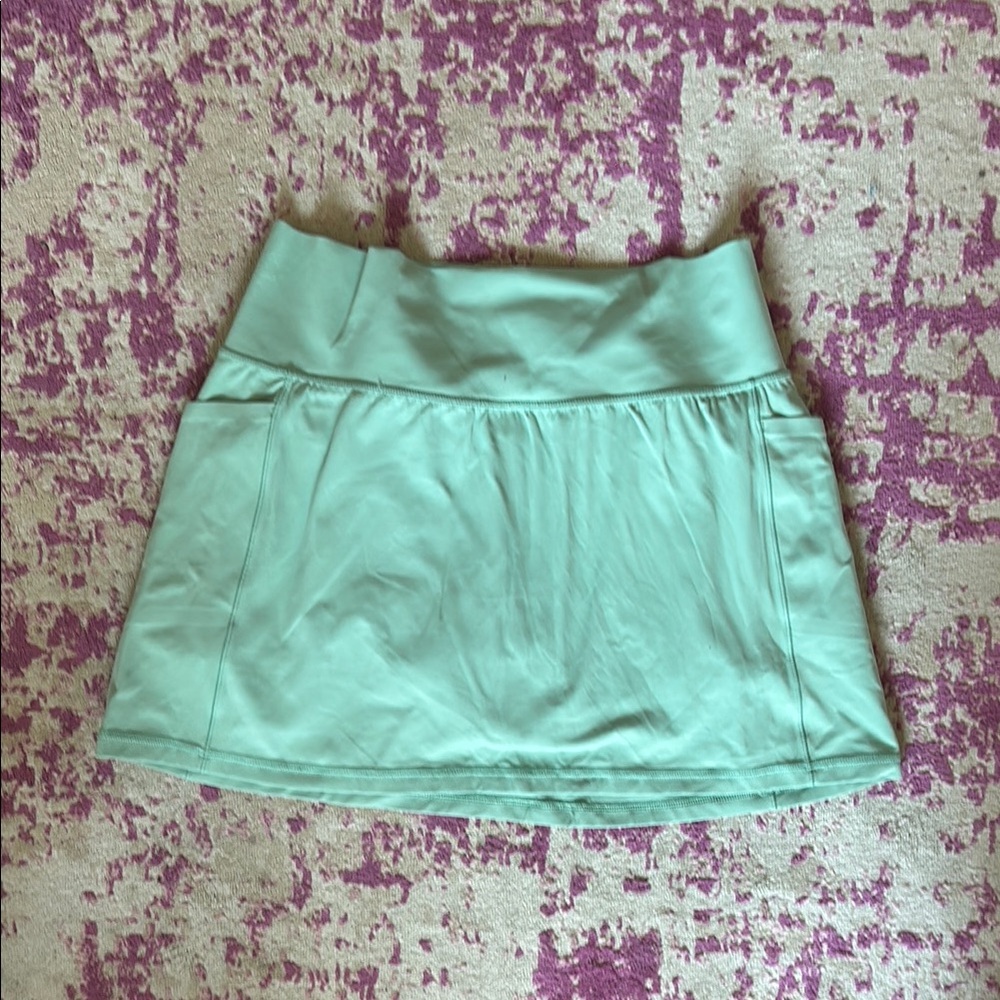 Athleta Mint Green Mini Skort for Casual Wear